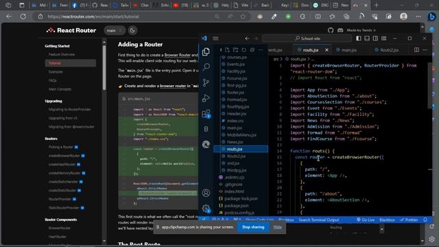 React router dom || Routs || React смотреть онлайн