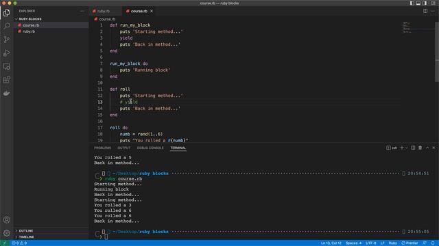6 Ruby yielding part 1 смотреть онлайн