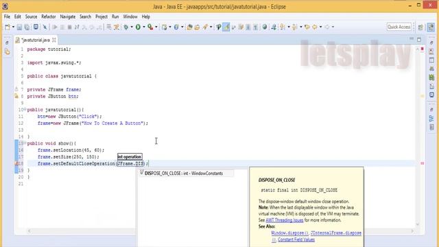 Video #37 - Java Swing Tutorial - How To Create JButton смотреть онлайн