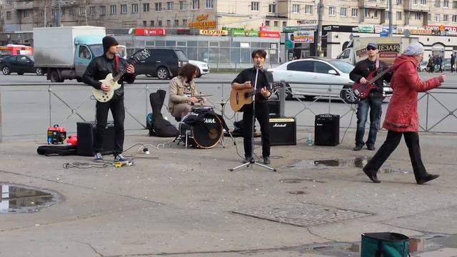 Песня Виктора Цоя.Петербург район метро пр.Просвещения смотреть онлайн