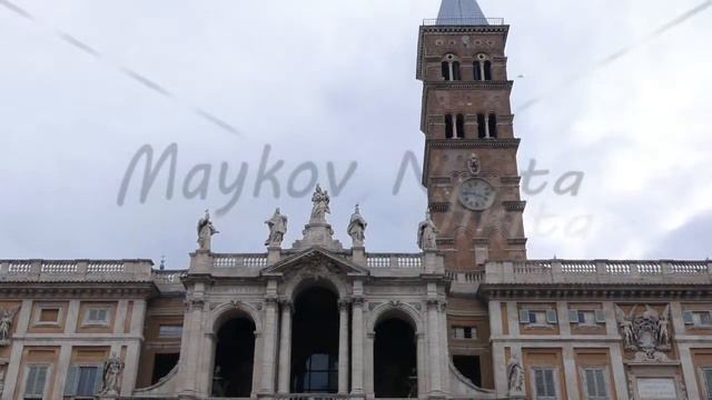 Glitch effect. Basilica of St Mary Major. Rome, Italy смотреть онлайн