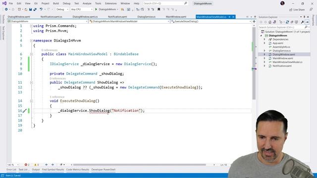 MVVM Dialogs: Showing Dialogs in an MVVM Application with a Dialog Service смотреть онлайн
