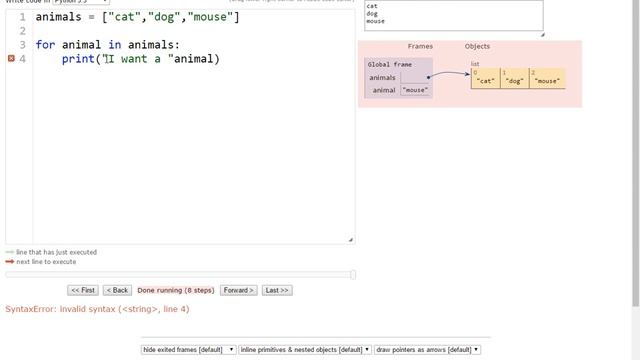 Python - how to loop through a list / array смотреть онлайн
