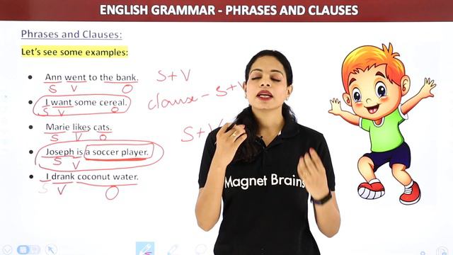 Clauses - Introduction | Phrases and Clauses | Class 5 to 8 English Grammar смотреть онлайн