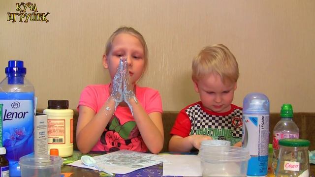 ???Делаем лизунов из пены для бритья и Ленора! смотреть онлайн