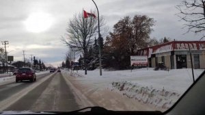 Улицы Канады. Поездка по Эдмонтону. Зима в Альберте. Канада иммиграция.