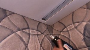 Как мы установили скрытый карниз на установленный натяжной потолок