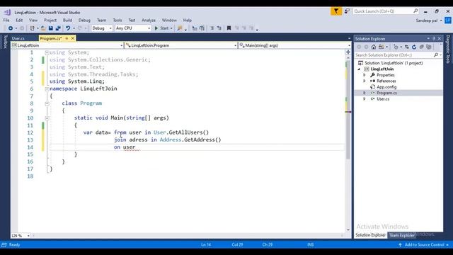 Left join in C# смотреть онлайн