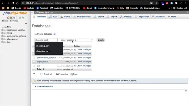 สอน Import Database SQL php myadmin (สร้างฐานข้อมูล) смотреть онлайн