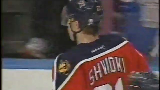 Denis Shvidki scores from Ivan Novoseltsevs pass vs Rangers 17 dec 2001