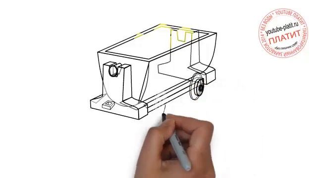 Как нарисовать вагон карандашом смотреть онлайн