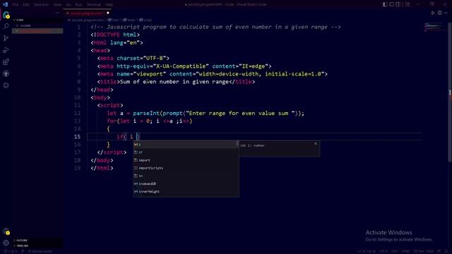 Javascript program to calculate sum of even numbers | codebook | #codebook #javascript смотреть онлайн