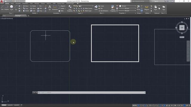 AutoCAD Tutorial-21Autocad Rectangle Tools and Its Type - Fillet - Chamfer - width - AutoCAD Class смотреть онлайн