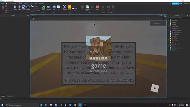 Roblox Studio fps development #1 смотреть онлайн