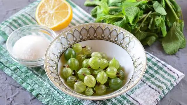 Компот из крыжовника с лимоном смотреть онлайн