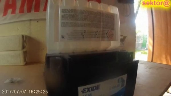 ЗАПРАВКА НОВОГО АККУМУЛЯТОРА Exide ETX9-BS