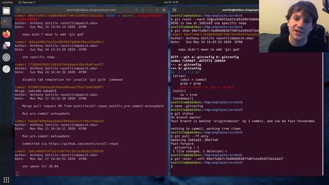 undoing an accidental git commit (intermediate) anthony explains #056 смотреть онлайн