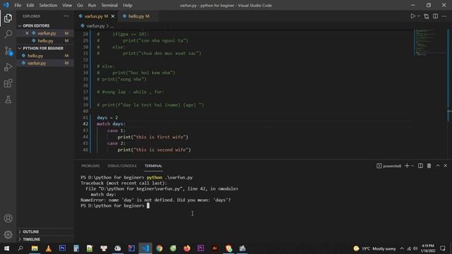 Match Case in python смотреть онлайн