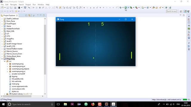 JavaFX Game: Ping Pong смотреть онлайн