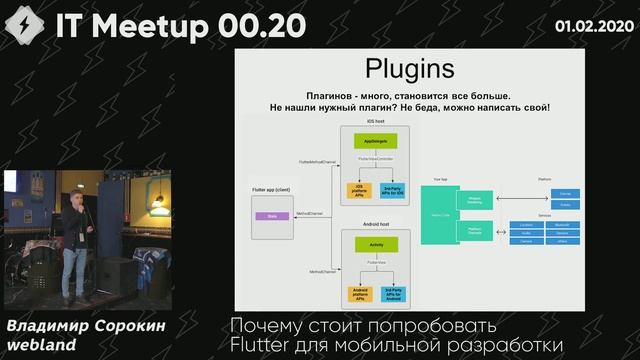Flutter: кроссплатформенная разработка без боли (Владимир Сорокин, Webland) смотреть онлайн
