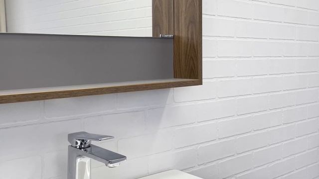 NEW Comforty Томари 70 дуб темно-коричневый мебель для ванной комнаты на выставке МосБилд! смотреть онлайн