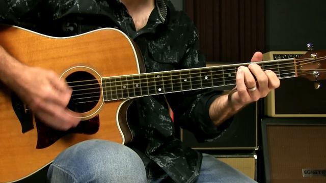 Open E7 And A7 Chord Options Beginning Level Blues Guitar Lesson смотреть онлайн