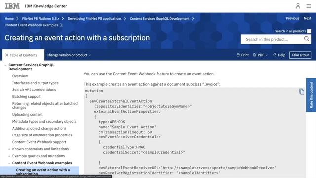 IBM DBA-Demo GraphQL et Webhook pour IBM FileNet Content Server смотреть онлайн