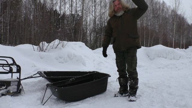 Мотобуксировщик МУЖИК ЛЮКС 600 - первый выезд смотреть онлайн