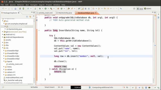 เล่นกับ SQLite : เพิ่มข้อมูลลงตาราง смотреть онлайн