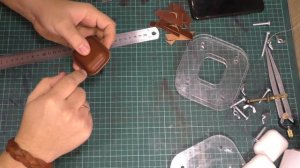 Делаем чехол из кожи для наушников AirPods своими руками/ Leather case for AirPods headphones