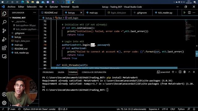 BOT DE TRADING PYTHON #4 - Metatrader y python смотреть онлайн