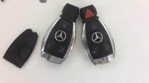 Замена корпуса ключа Mercedes хром рыбка