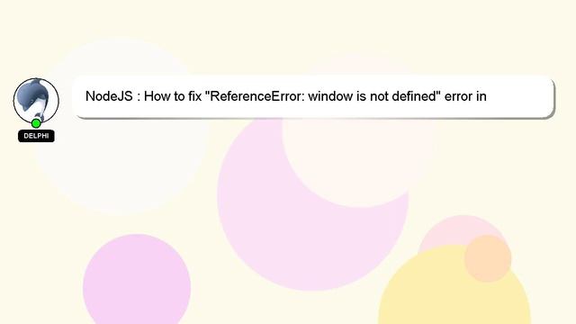 NodeJS : How to fix "ReferenceError: window is not defined" error in angular 6 universal server.js смотреть онлайн