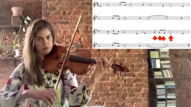 How to play Amazing Grace on the violin - Tutorial (Easy) смотреть онлайн