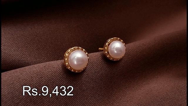 Latest pearl gold earrings with price смотреть онлайн