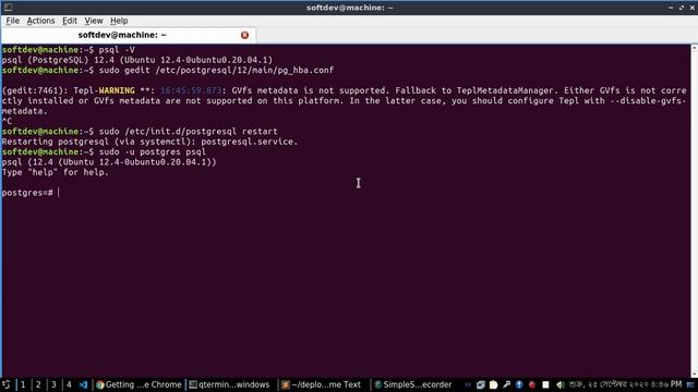 What should i do after installing PostgreSQL database on Ubuntu Linux смотреть онлайн