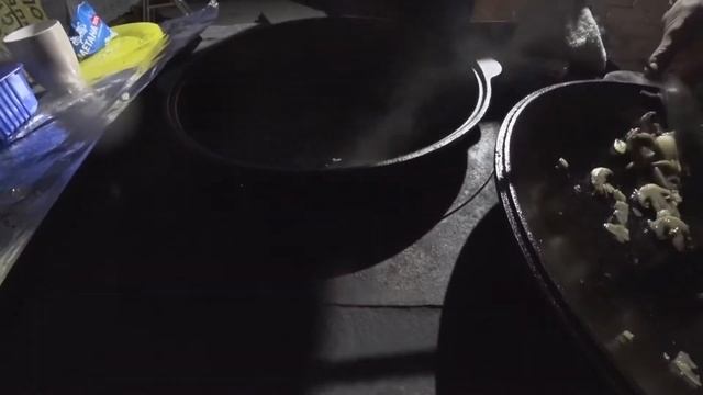 Крем суп из шампиньонов в казане