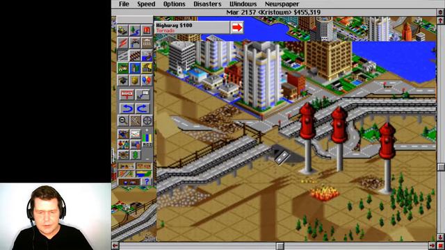 Let's Play SimCity 2000 (Part 4): City Disasters! | English Comprehensible Input for ESL Beginners смотреть онлайн
