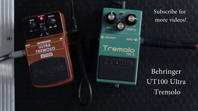 Behringer UT100 VS Boss TR-2 Tremolo (Comparison) смотреть онлайн