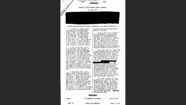 Рассекречены документы ЦРУ о запуске первого искусственного спутника Земли. смотреть онлайн