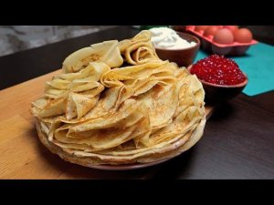 Рецепт ВКУСНЫХ АЖУРНЫХ Блинов на МОЛОКЕ | Тонкие блинчики ЗАВАРНЫМ способом которые НЕ РВУТСЯ