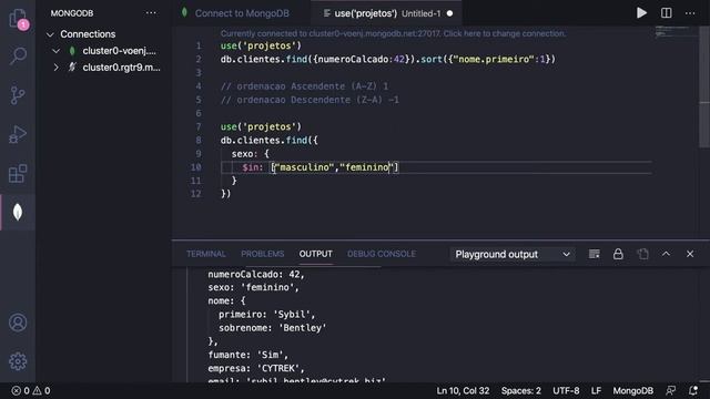 09 Ordenação no MongoDB смотреть онлайн