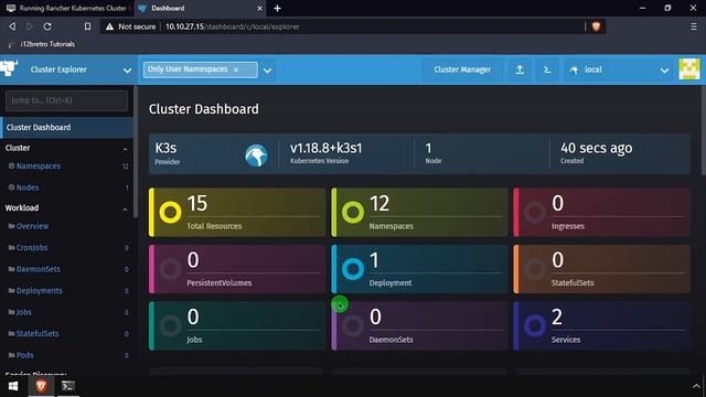 Running Rancher - Kubernetes Cluster Management - on Ubuntu Server смотреть онлайн