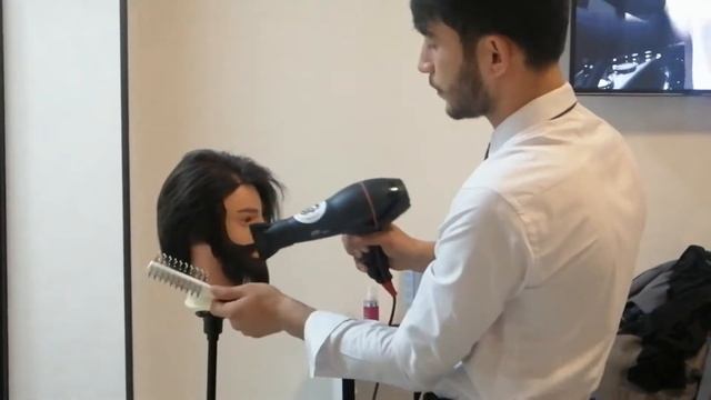 Классический мужской причёска.. смотреть онлайн