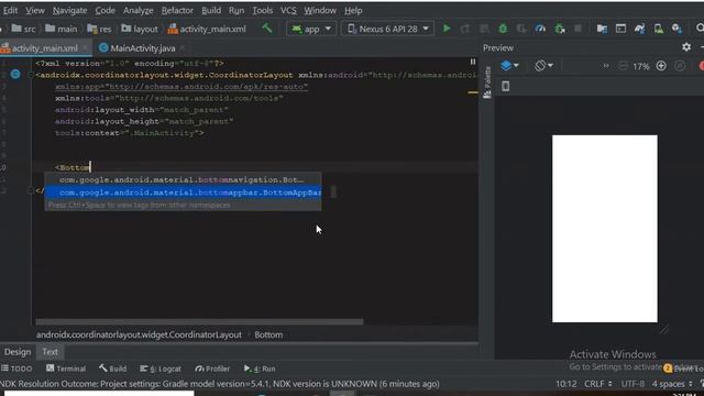 How to implement Bottom Navigation Menu with Floating Action Button | Java | Android App Developmen смотреть онлайн