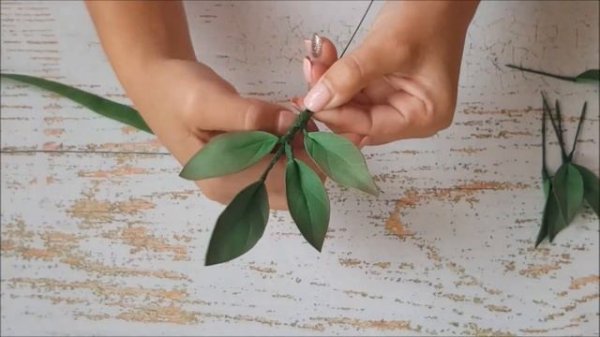 РЯБИНА своими руками // Веточка рябины DIY Mellas