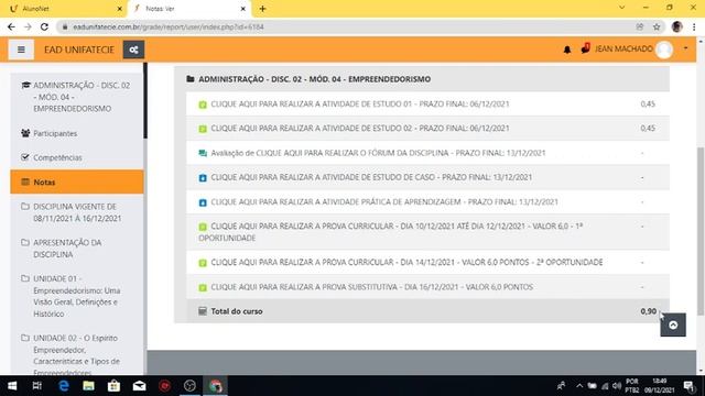 Como encontrar suas notas de cada disciplinas no portal do aluno da Unifatecie. смотреть онлайн