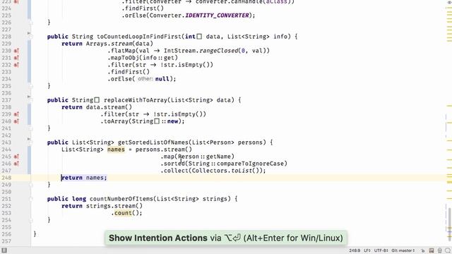 Java 8 Inspections in IntelliJ IDEA 2016.3 смотреть онлайн