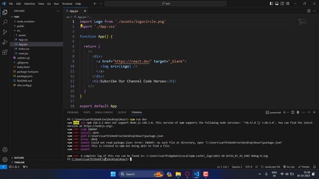 How to fix npm Start Error | React Solutions ? смотреть онлайн