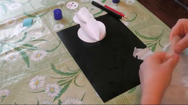 Снеговик. Аппликация смотреть онлайн